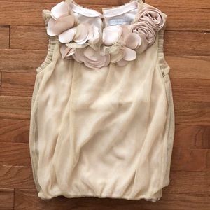 girls gold tank top